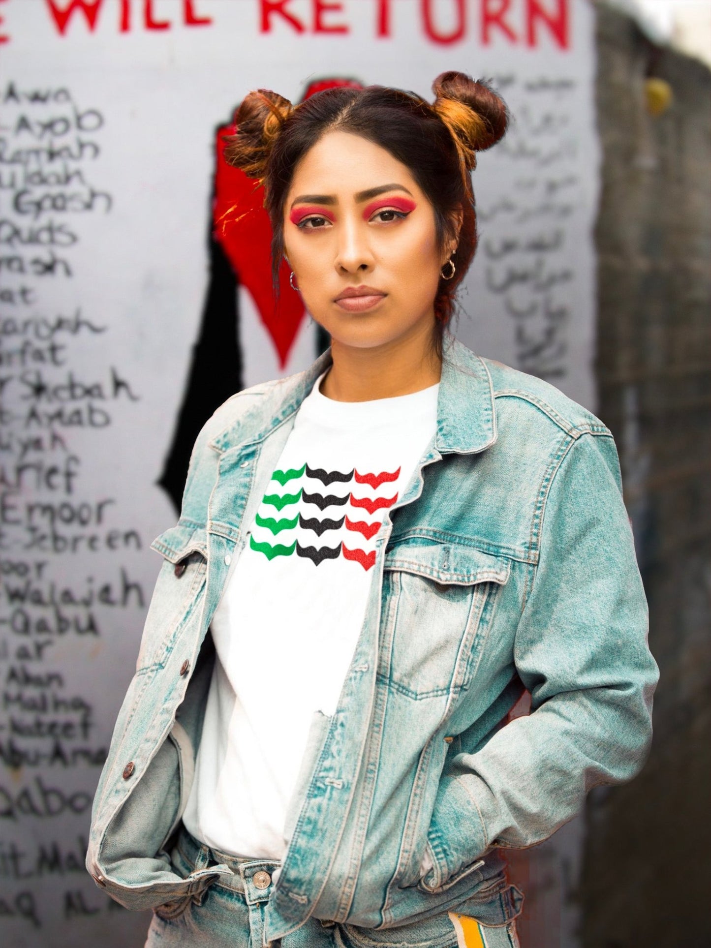 Keffiyeh - Women's Tee - StandUpStrong