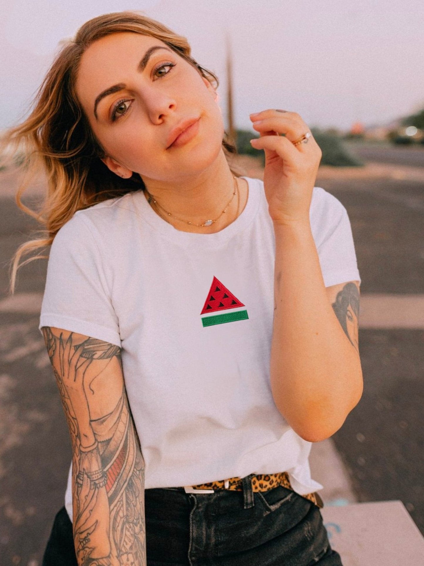 Special Edition Embroidered "Watermelon" Tee - StandUpStrong
